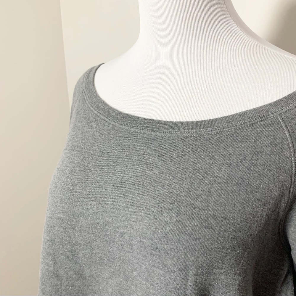 3/$20 XL grey scoop neck sweat shirt
